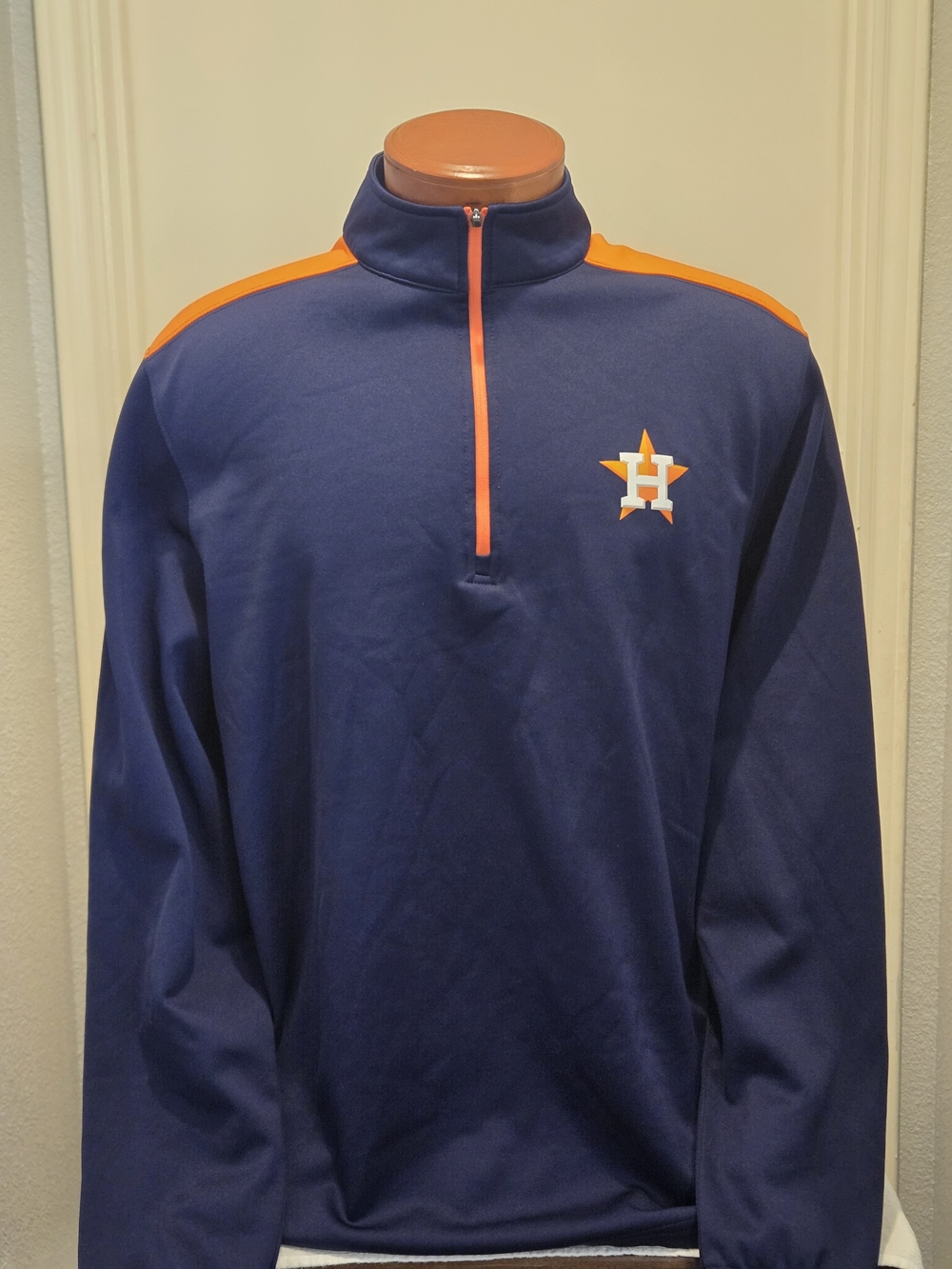MLB Genuine Merch., Houston Astros, lightweight jacket with quarter zip, XL